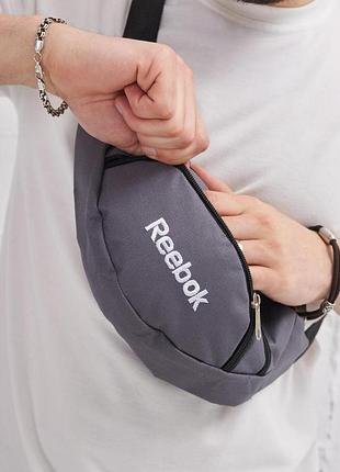 Бананка reebok серая с белым лого # 5