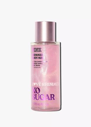 Парфюмированный спрей для тела xo, sugar shimmer pink & victoria's secret
