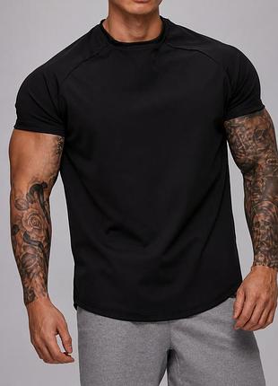 Мужская спортивная футболка premium fit black m