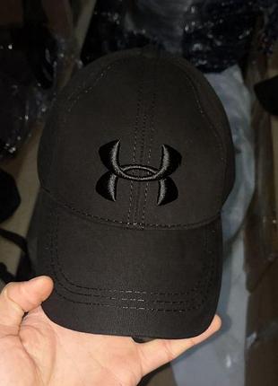 Кепка мужская under armour черная с черным лого