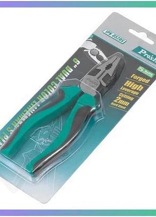 Пасатижі pro'skit 165 мм плоскогубці для електромонтажу з ізоляцією інструмент для ремонту електроприладів