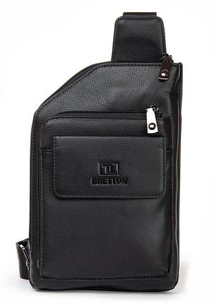 Podium сумка чоловіча на плечо шкіра bretton 5601-5 black