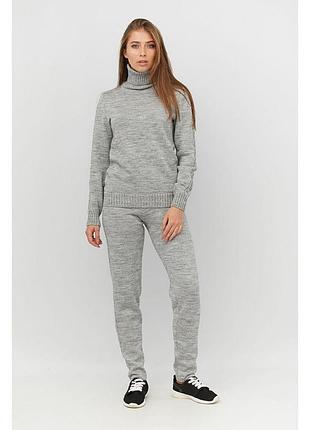 Спортивный костюм вязаный sport серый меланж art knit
