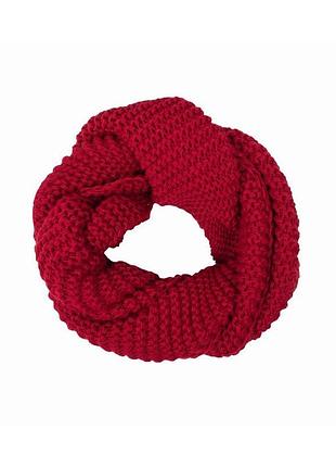 Снуд детский вязанный красный art knit