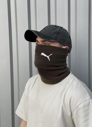 Баф флисовый хаки puma #