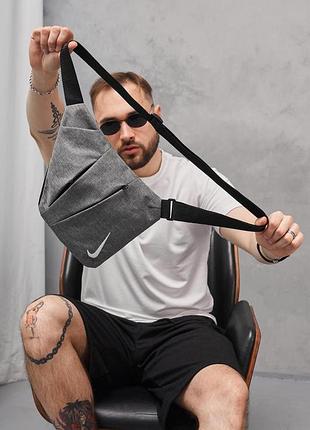Кобура светло-серый меланж nike белое лого (харьков) #
