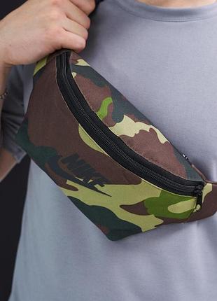 Бананка nike камуфляжная, черное лого #