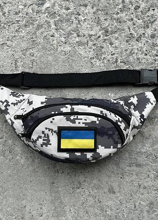 Бананка камуфляжна із липучкою та прапором ua #