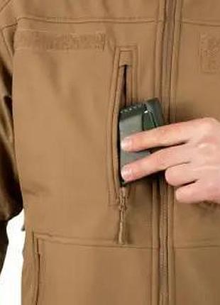 Куртка демісезонна sturm mil-tec softshell jacket scu (coyote) 10864019 4