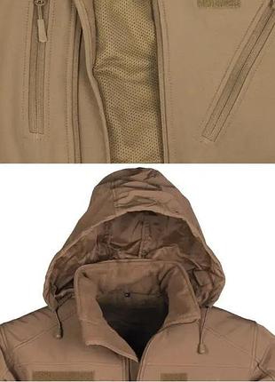 Куртка демісезонна sturm mil-tec softshell jacket scu (coyote) 10864019 6