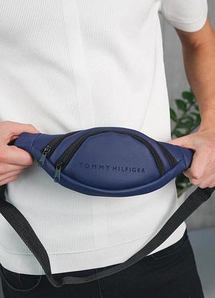 Бананка кожзаменитель синий tommy hilfiger (мал.) #