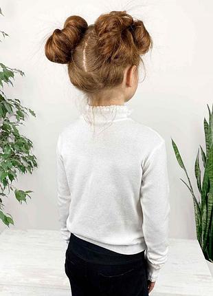 Джемпер для девочки romance белый art knit 3