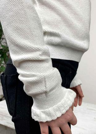 Джемпер для девочки romance белый art knit 4