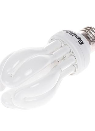 Лампа энергосберегающая pl-4u 15w/840 e27 mini lotus brille 220v