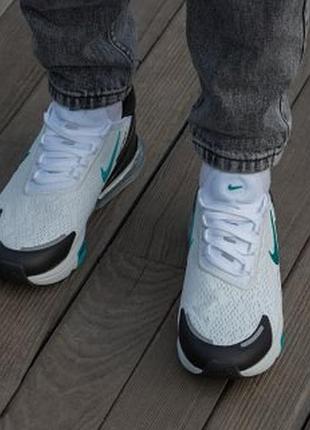 Кроссовки nike air max 270 white blue 3