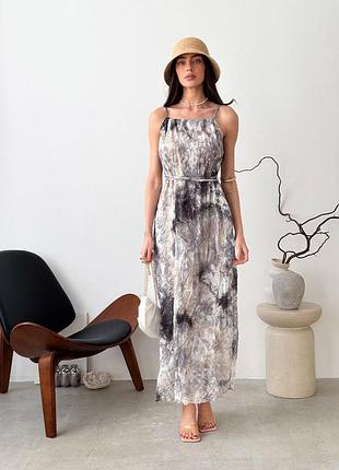 Летнее платье афродита серое art knit 8