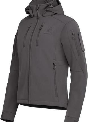 Куртка женская frontier ermine w softshell dark grey m 2