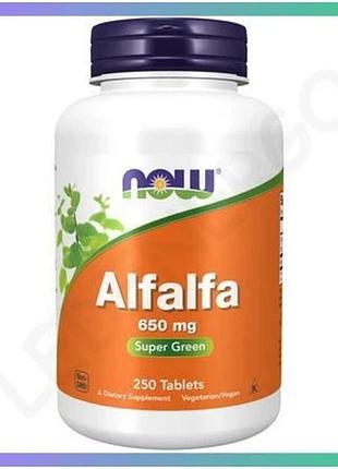 Люцерна now foods alfalfa 10 grain 250 таблеток добавка для харчування рослинного походження sku_dsn_2022-10-2596