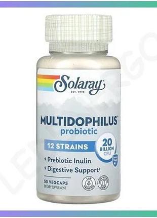 Пробіотик multidophilus 12 штамів 50 капсул для підтримки травлення без молочних продуктів sku_dsn_2023-10-6953