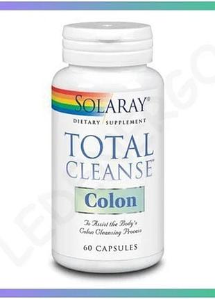 Додаток для очищення кишечника solaray total cleanse colon 60 капсул підтримка здоров'я травлення очищ sku_dsn_2023-10-2400