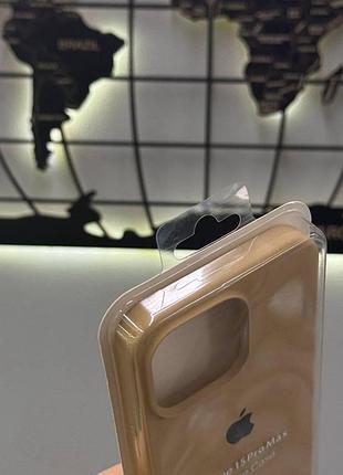 Чохол з мікрофіброю silicone case для iphone 15 pro max,чохол-накладка для айфон 15 про макс (пісочний) 8