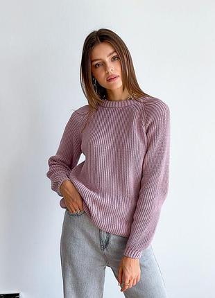 Джемпер розовый cotton art knit