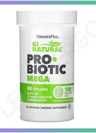 Пробіотик gi natural probiotic mega 30 капсул для підтримки здоров'я травлення і імунної системи sku_dsn_2023-10-2372