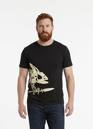 Футболка тактическая t-shirt (full body skeleton) черная