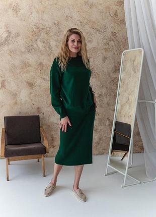 Вязаная юбка katrin изумруд art knit