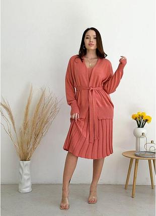 Кардиган женский joy кораловый art knit