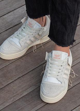 Кроссовки adidas forum 84 low suede white 3