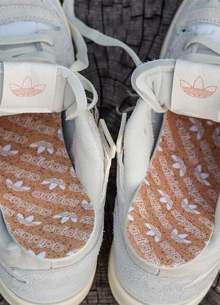Кроссовки adidas forum 84 low suede white 5