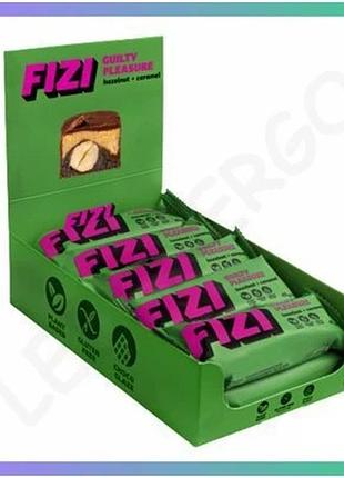 Шоколадный батончик fizi 10х45г фундук-карамель энергетический перекус для бодрости и удовольствия sku_dsn_2022-10-0337
