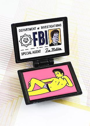 Подвійний парний пін сімпсони малдер секретні матеріали the x-files значок брошка the simpsons