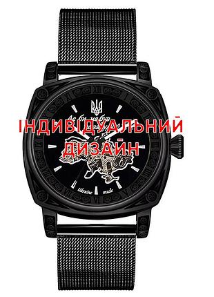 Классические мужские часы awarder 021 black mesh с индивидуальным дизайном, стальный ремешок