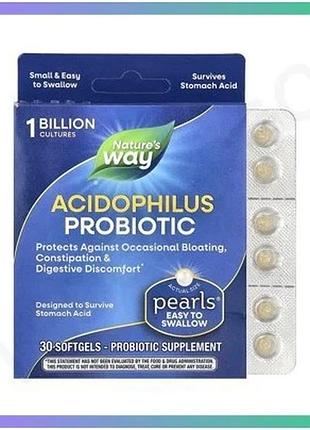 Пробіотик acidophilus probiotic 30 капсул для покращення травлення і зміцнення імунітету пробіотична д sku_dsn_2023-10-6431