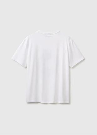 Мужская серая прямая футболка benetton черный, xl