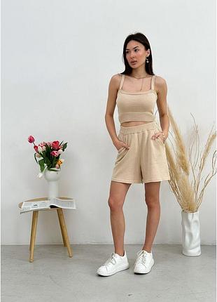 Топ в'язаний прямий joy бежевий art knit