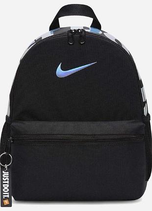 Рюкзак nike y nk brsla jdi mini bkpk чорний діт 33 x 25,5 x 12,5 см (dr6091-017)
