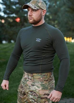 Реглан микродайвинг на флисе military, olive (масло) l
