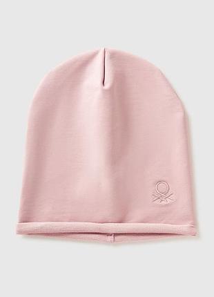 Дитяча фіолетова біні шапка benetton бежевий, m