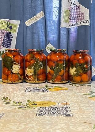 Помідори домашні, мариновані,з гірчицею,1,5 л. 4