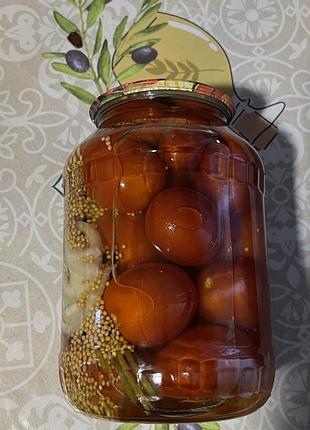 Помідори домашні, мариновані,з гірчицею,1,5 л. 8