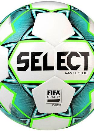Мяч футбольный select match db fifa v23 бело-зеленый уни 5