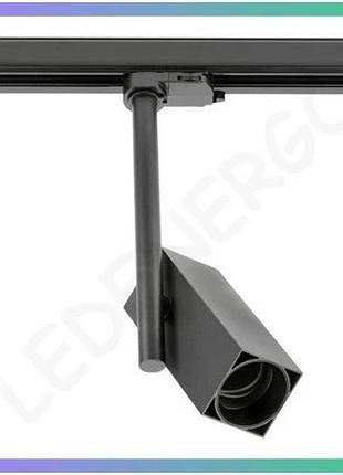 Трековый светильник gtv grosso gu10 20w квадратный черный для потолка с защитой ip20 sku_oledim_xld-grsgu10kc-nb