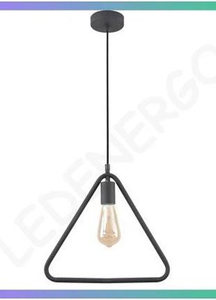 Підвісний світильник gtv decor gija e27 40w чорний для освітлення кімнат з ip20 захистом sku_oledim_os-gi-e27-10-dec