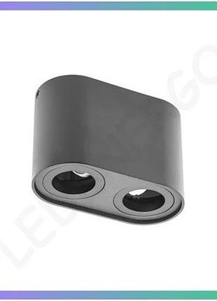 Светильник накладной gtv senso duo круглый черный алюминиевый для потолка ip20 50w sku_oledim_os-send5083okcz-00