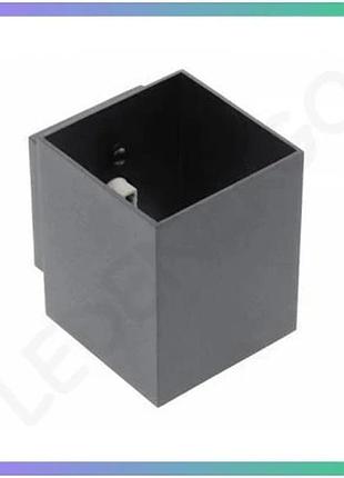 Светильник двойной gtv campione ii, алюминий, g9, ip20, max.40w, ip20, квадратный, чёрный (os-camd40wg