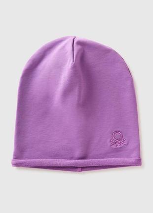Дитяча фіолетова біні шапка benetton фіолетовий, s