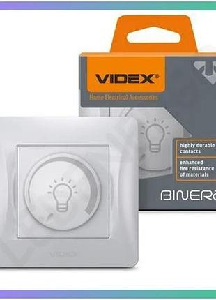 Димер led 200вт срібний шовк videx binera sku_oledim_vf-bndml200-ss